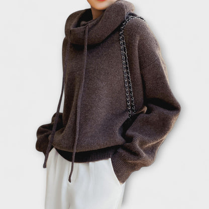 Luna - Olivgrüner Oversize-Hoodie