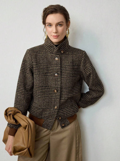 Lilian | Überkreuzte Tweed-Jacke