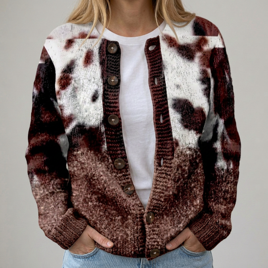 Tess | Bunte Herbst-Strickjacke