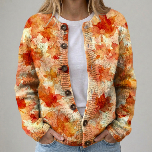 Briarwood | Vintage-Strickjacke mit Printmuster