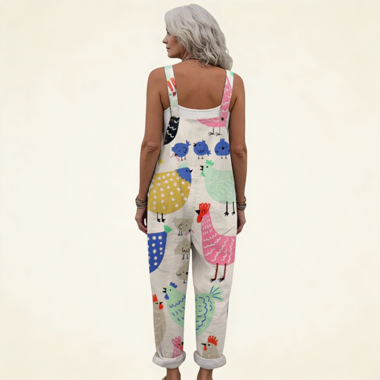 Isolde | Latzhose mit verspieltem Druck