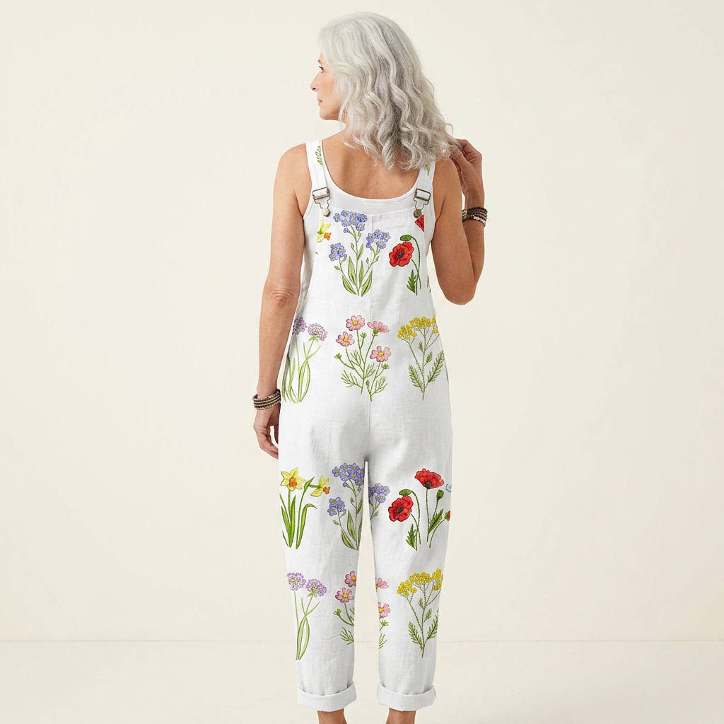 Albertina | Latzhose mit Wildblumen