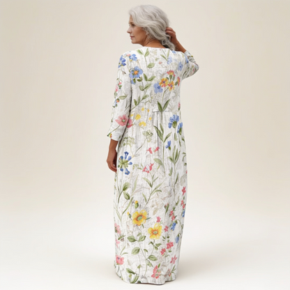 Sefa | Schmeichelndes bedrucktes Sommerkleid