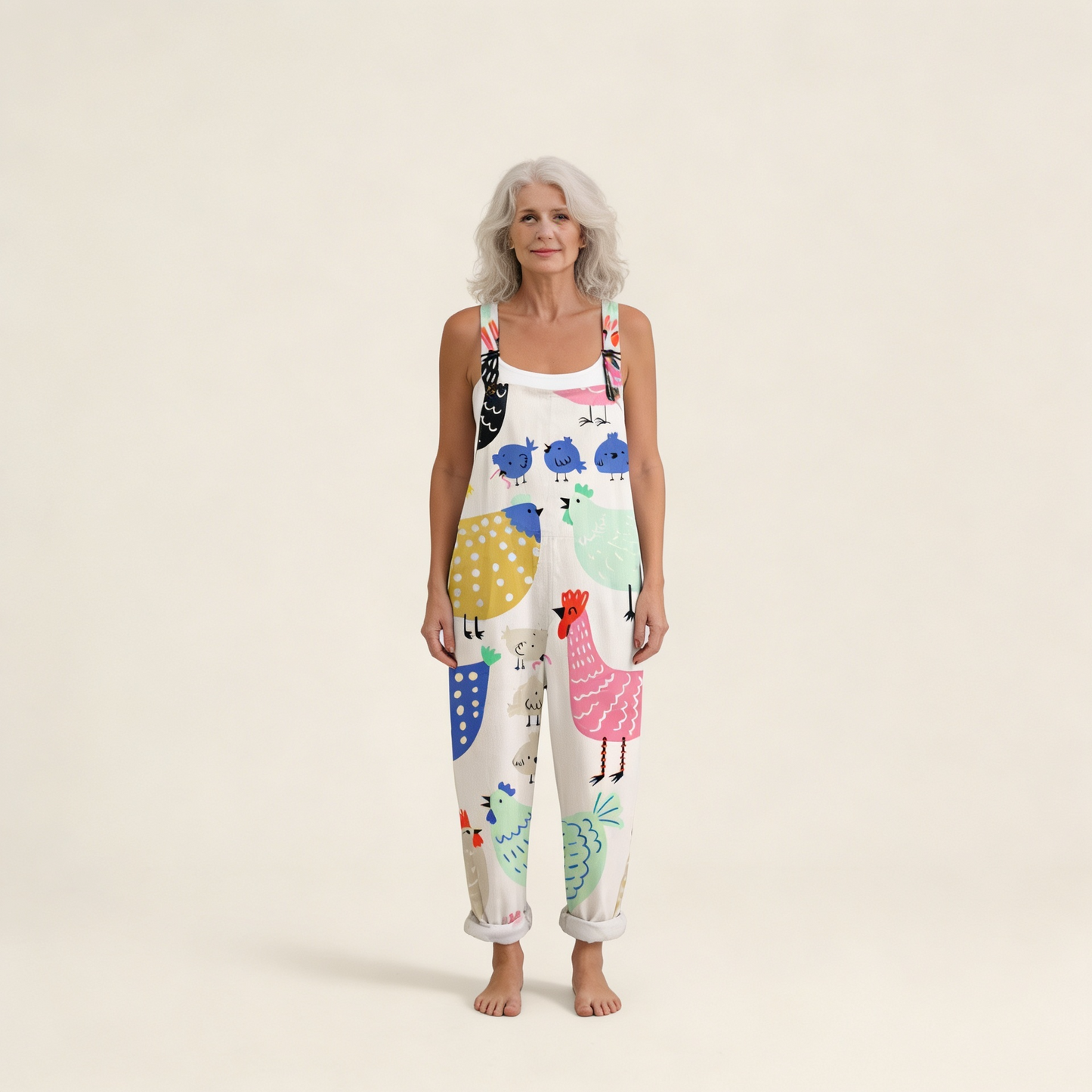 Isolde | Latzhose mit verspieltem Druck