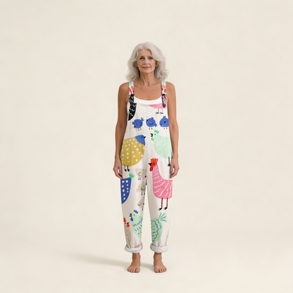 Isolde | Latzhose mit verspieltem Druck