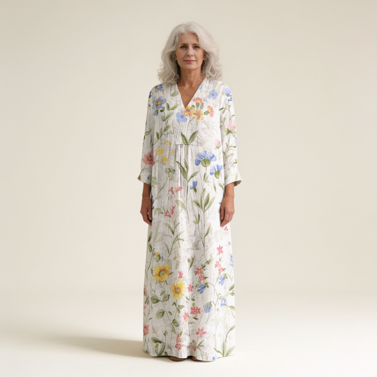 Sefa | Schmeichelndes bedrucktes Sommerkleid
