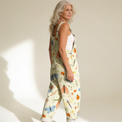 Theodora | Latzhose mit zartem Naturdruck