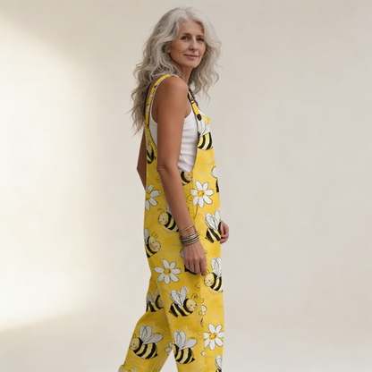 Paloma | Latzhose mit frühlingshaften Bienen