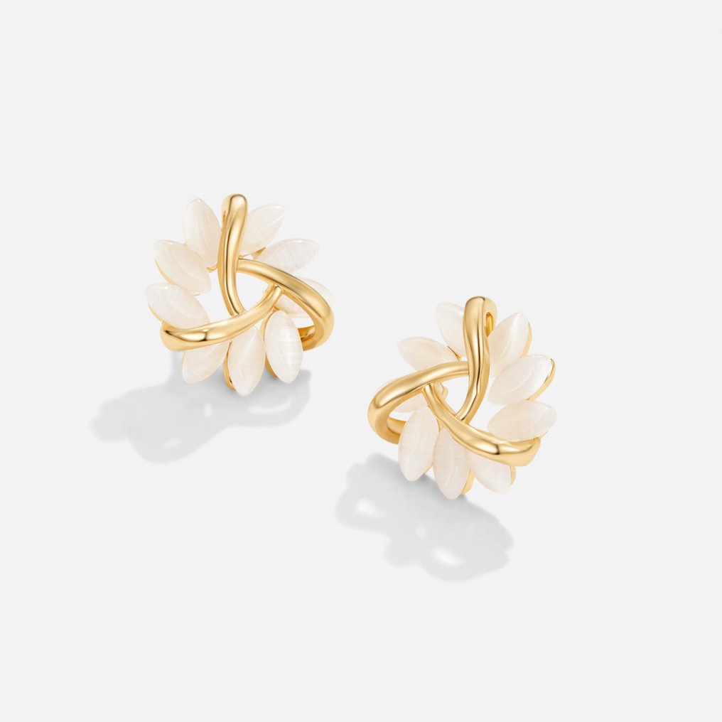 Thea | Elegante goldene Ohrringe