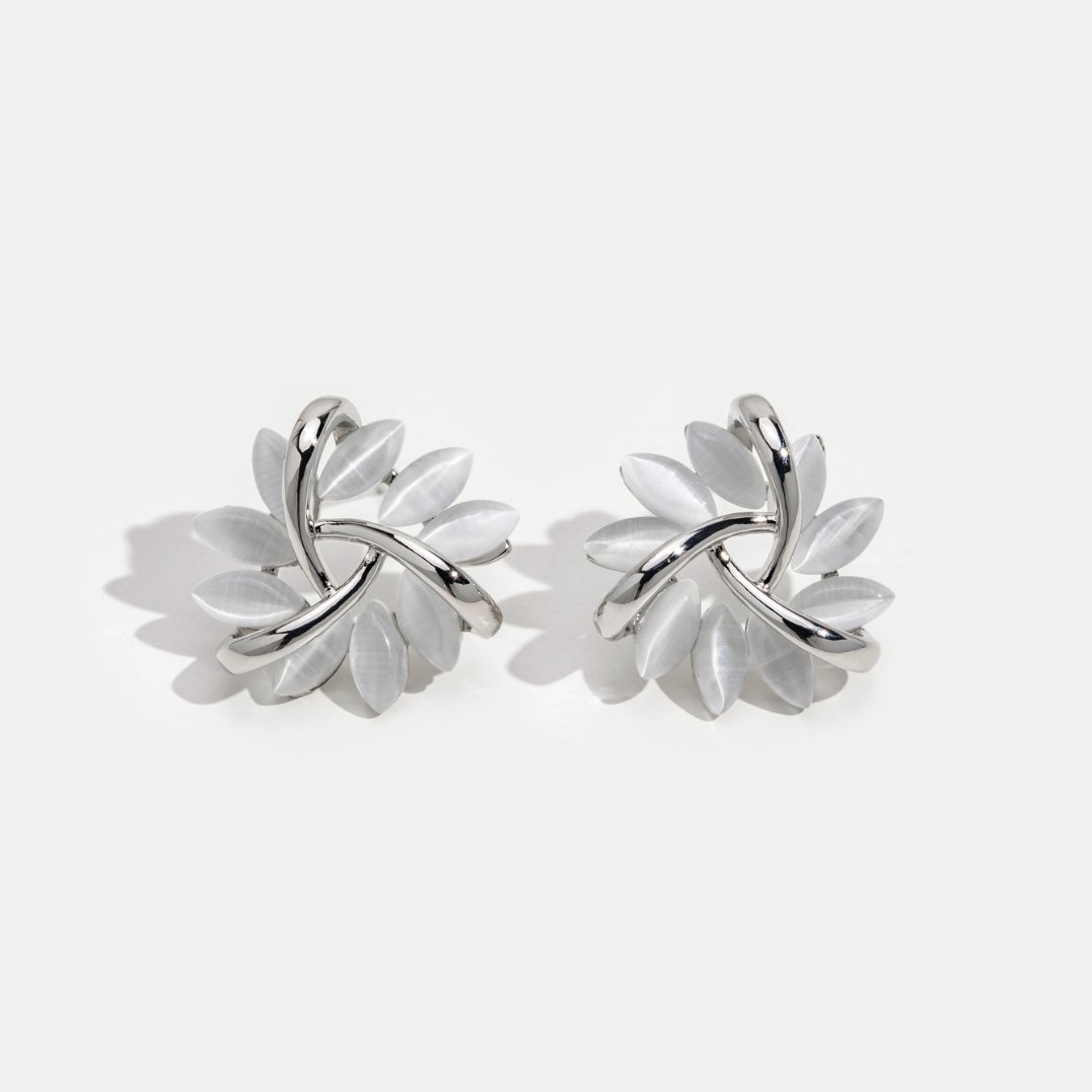 Sybille | Elegante silberne Ohrringe