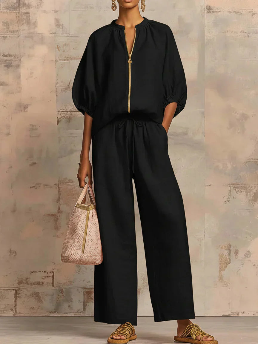 Henrietta | Zweiteiliges Set mit Hemd und weiter Hose