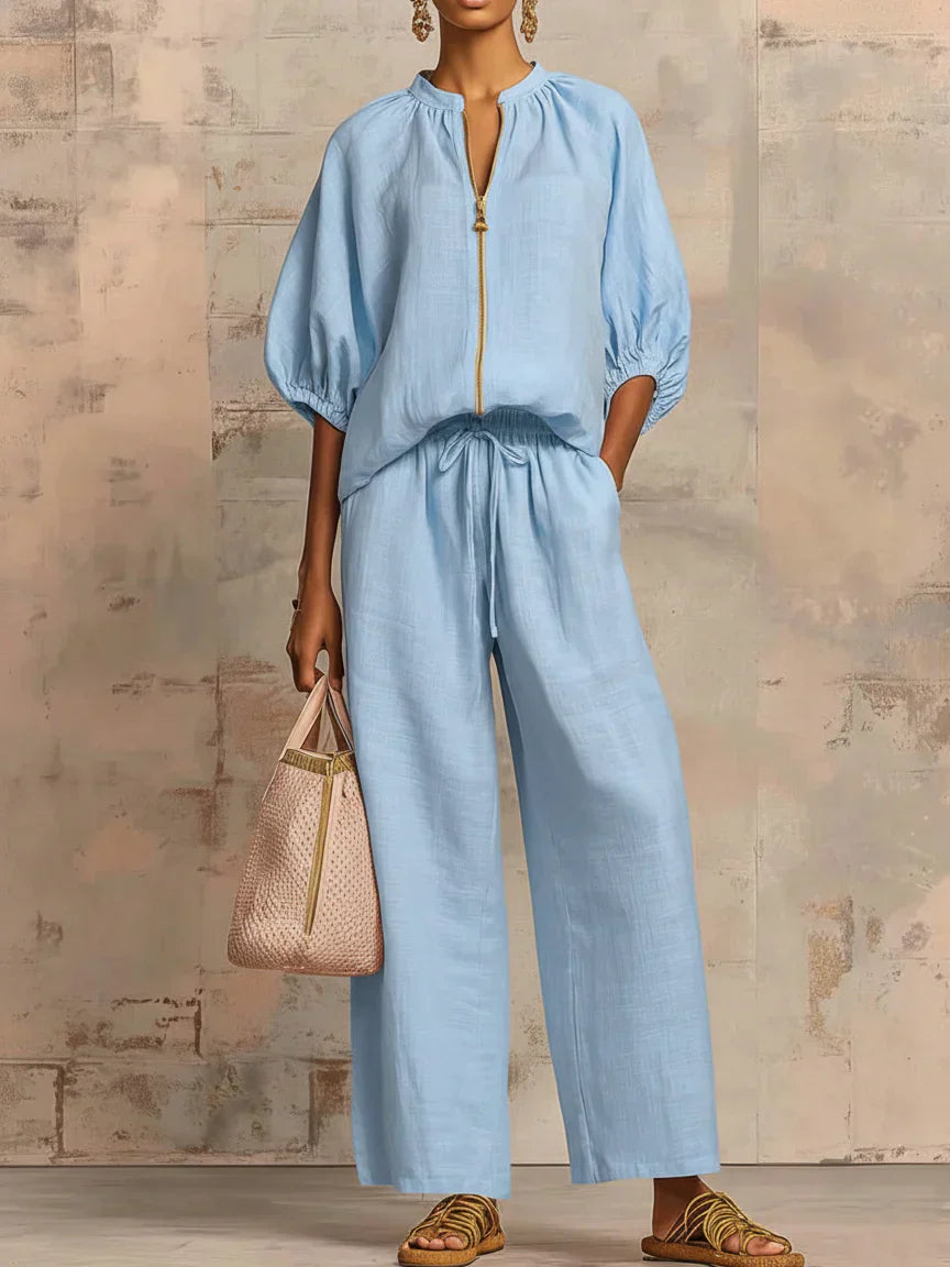 Henrietta | Zweiteiliges Set mit Hemd und weiter Hose