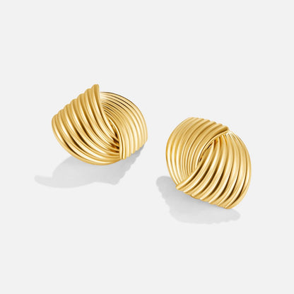 Silja | Elegante goldene Ohrringe