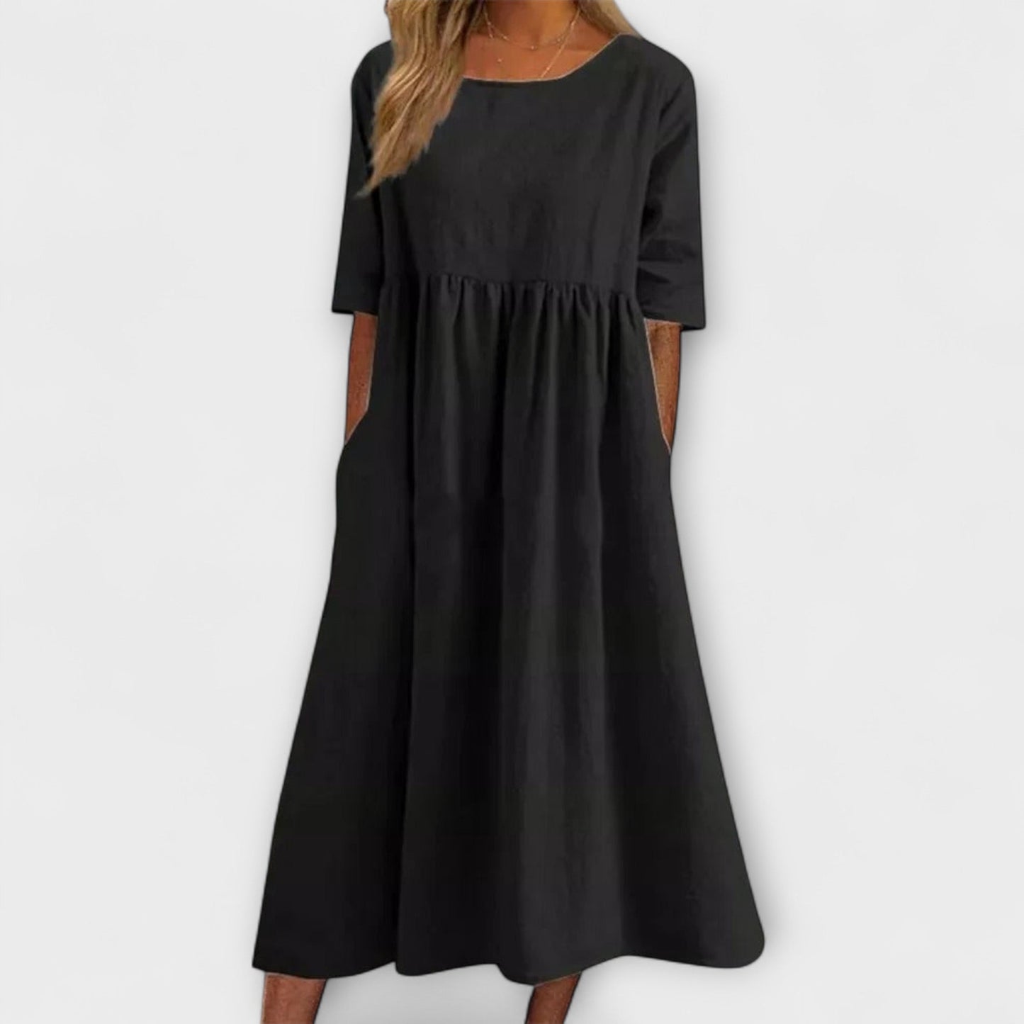 Anja | Hellblaues Sommerkleid mit Empire-Schnitt