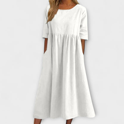 Anja | Hellblaues Sommerkleid mit Empire-Schnitt