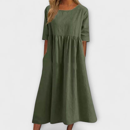 Anja | Hellblaues Sommerkleid mit Empire-Schnitt