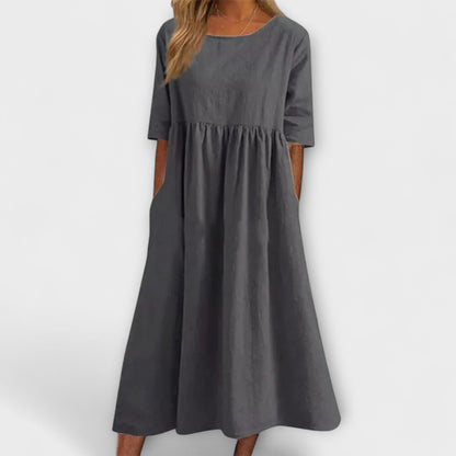 Anja | Hellblaues Sommerkleid mit Empire-Schnitt