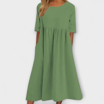 Anja | Hellblaues Sommerkleid mit Empire-Schnitt